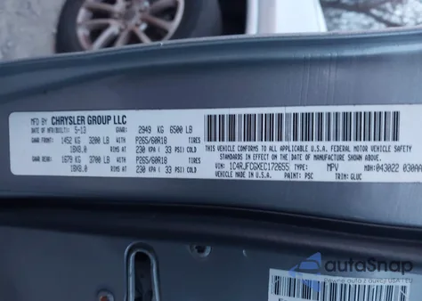 2014 Jeep Grand Cherokee Overland z USA, uszkodzony, nr VIN 1C4RJFCGXEC172655